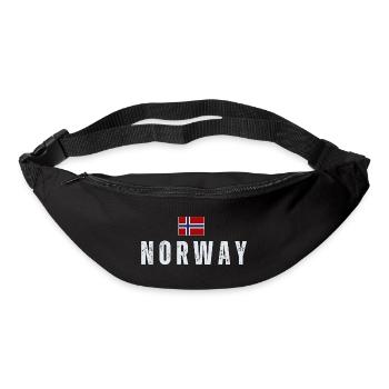 Norwegian flag, Norwegian patriot - Bum bag - black - Front