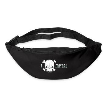Extremer Metall Totenkopf - Gürteltasche - Schwarz - Vorne
