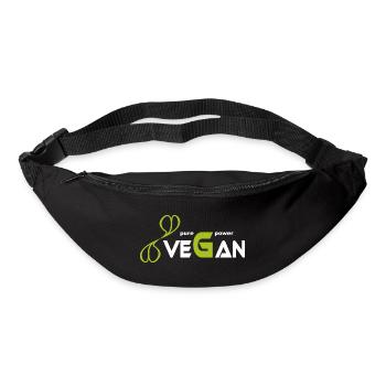 pure_vegan_power - Gürteltasche - Schwarz - Vorne