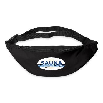 Sauna Finlande - Sac banane - noir - Devant