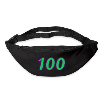 100. 100 JAHRE. 100-JÄHRIGES JUBILÄUM. GEBURTSTAG 100 - Gürteltasche - Schwarz - Vorne