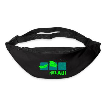 Fasching Icons - Gürteltasche - Schwarz - Vorne
