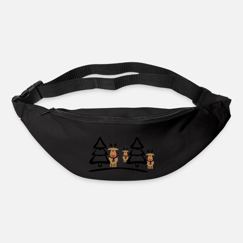 christmas reindeers crew - Bum bag - black