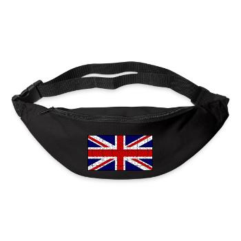 Union Jack Flag Jigsaw - Bum bag - black - Front