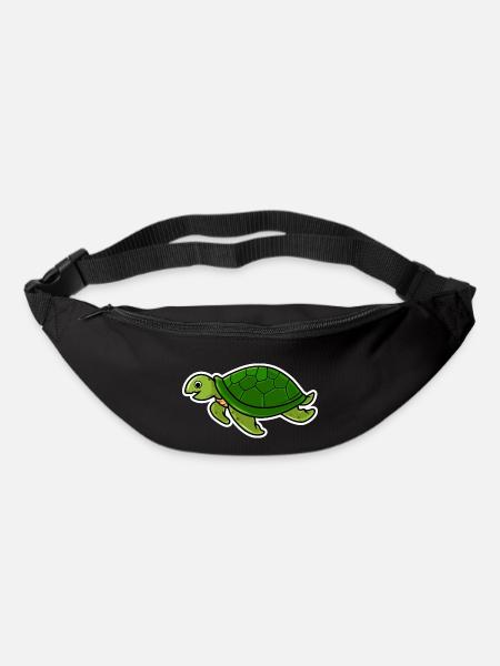 Schildkröte - Gürteltasche - Schwarz