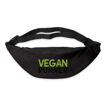 Vegan runner gift plants saying - Bum bag - black - Front