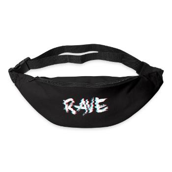 Rave Glitch Trippy Techno - Gürteltasche - Schwarz - Vorne