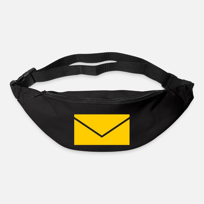 Gelber Brief - Gürteltasche - Schwarz