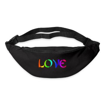 Amour - Sac banane - noir - Devant
