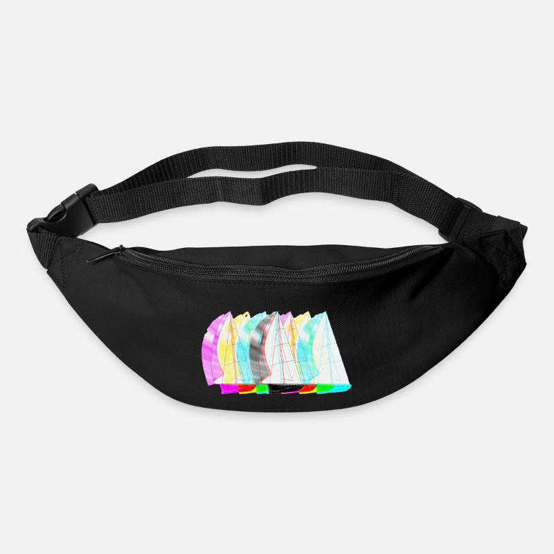 Segelboot PopUp - Gürteltasche - Schwarz