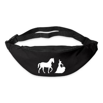 Cheval - Sac banane - noir - Devant