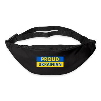 Proud ukrainian - Bum bag - black - Front