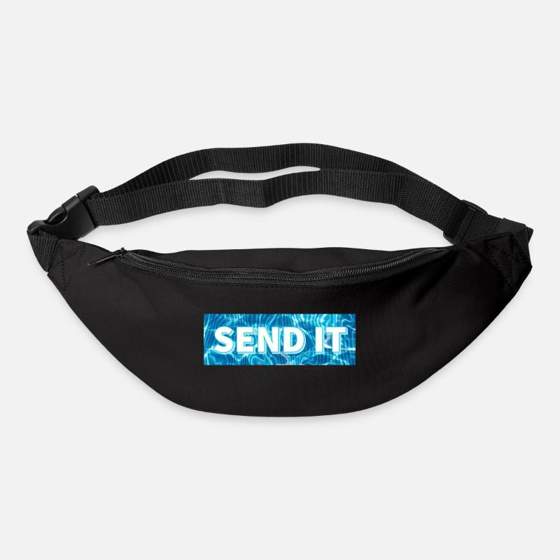 Logo de la boîte SEND IT - Sac banane - noir