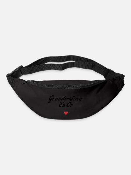 grande-sœur en or - Sac banane - noir