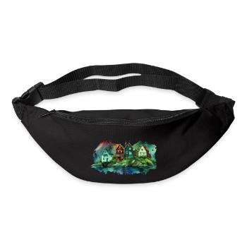 Schweden Schweden Schweden Skandinavien Reisekunst Kunst - Gürteltasche - Schwarz - Vorne