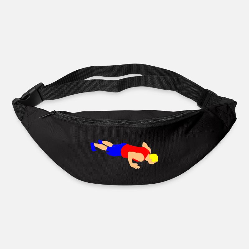 Liegestütz - Gürteltasche - Schwarz