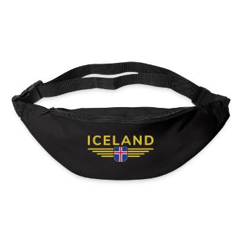 I Love Iceland Design T-Shirt Outfit - Bum bag - black - Front