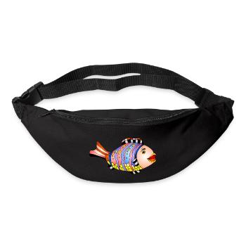 Poisson - Sac banane - noir - Devant