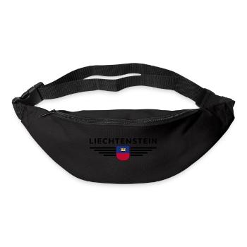 Liechtenstein T-Shirt Design for Fans - Bum bag - black - Front