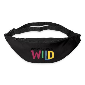 Jetzt wird´s wild - Gürteltasche - Schwarz - Vorne