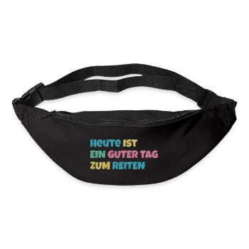 Heute ist ein guter Tag zum Reiten - Gürteltasche - Schwarz - Vorne