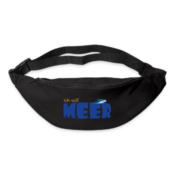ICH WILL MEER - Gürteltasche - Schwarz - Vorne
