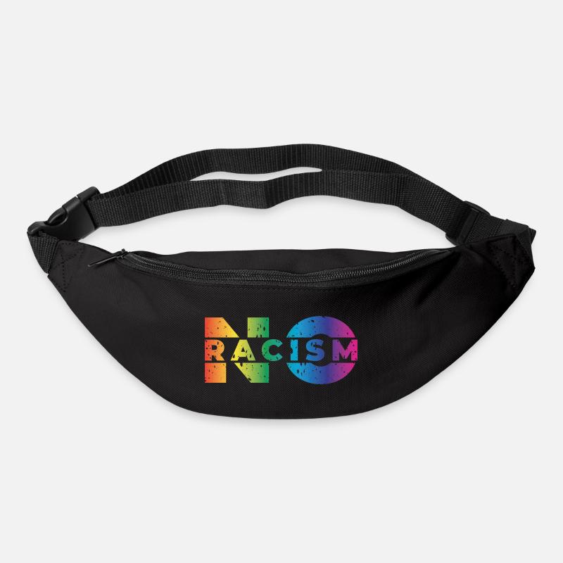 No Racism - Gürteltasche - Schwarz