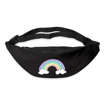 Regenbogen - Gürteltasche - Schwarz - Vorne