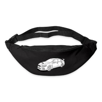 wrx sti white - Bum bag - black - Front