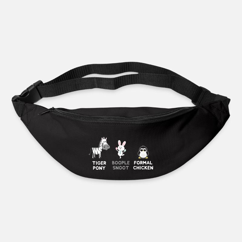 Zebra - Hase - Pinguin oder doch Tiger Pony.... - Gürteltasche - Schwarz