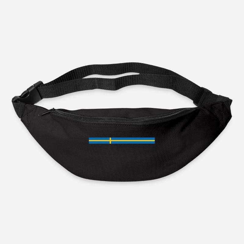 Sweden style stripes - Bum bag - black