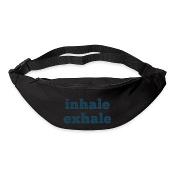 Breathing inhale exhale - Bum bag - black - Front