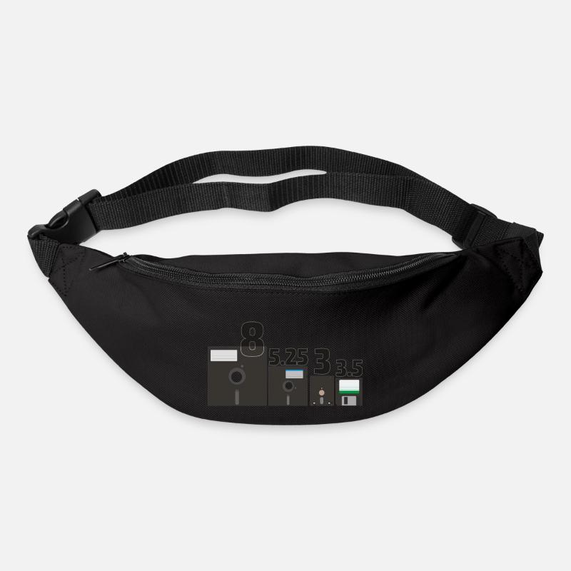 Ensemble des disques disquettes (3) - Sac banane - noir