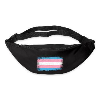 Transgender Flag - Bum bag - black - Front