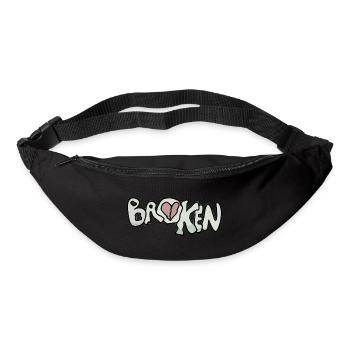 Broken Heart - Gürteltasche - Schwarz - Vorne