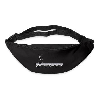 hase kleiner rammler männer fun sprüche single - Gürteltasche - Schwarz - Vorne