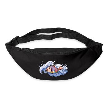 Poisson - Sac banane - noir - Devant