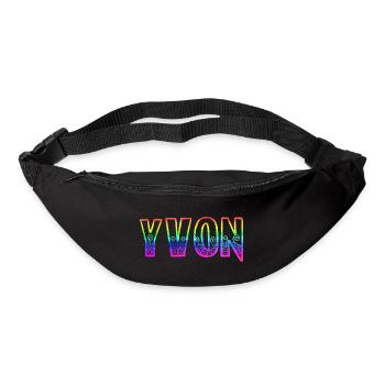 yvon rs arc-en-ciel - Sac banane - noir - Devant