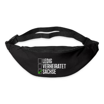 Sachsen Verheiratet Ledig - Gürteltasche - Schwarz - Vorne