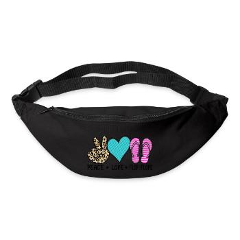 Peace Love - Bum bag - black - Front