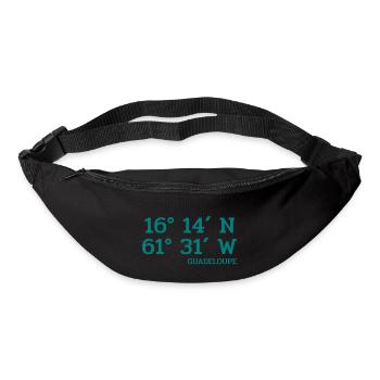 Guadeloupe Coordinates - Coordinates - Caribbean - Bum bag - black - Front