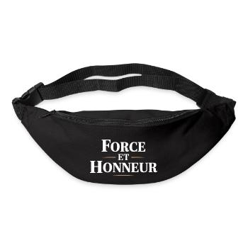 Force et honneur - Sac banane - noir - Devant