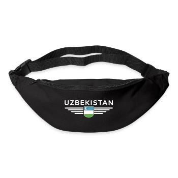 Uzbekistan T-Shirt – Pride and Culture - Bum bag - black - Front