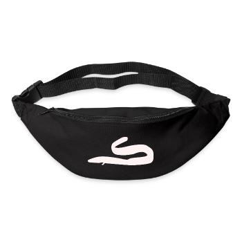 Aal weiss - Gürteltasche - Schwarz - Vorne
