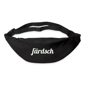 Lustiger Spruch Sächsischer Dialekt Geschenk für - Gürteltasche - Schwarz - Vorne