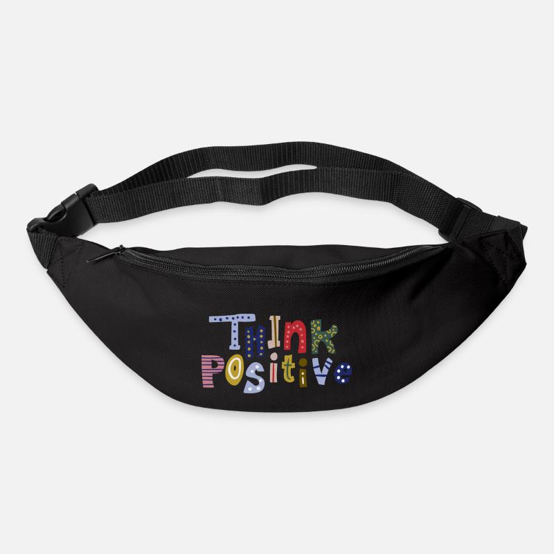 Positiv denken - Gürteltasche - Schwarz