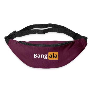 Bangala | logo porno | cadeau beauf - Sac banane - bordeaux  - Devant