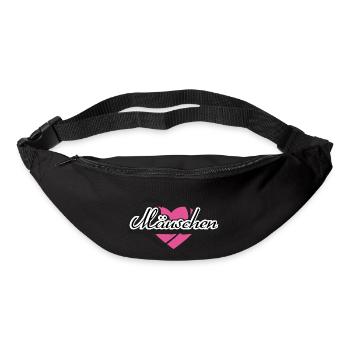 Kosename Mäuschen Herz - Gürteltasche - Schwarz - Vorne