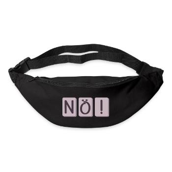 NÖ SAGEN - NEIN - WILLENSKRAFT SPRÜCHE - Gürteltasche - Schwarz - Vorne