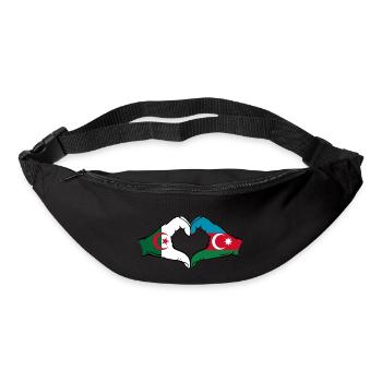 Algérie AzerbaïdjanForme de coeur avec les mains - Sac banane - noir - Devant